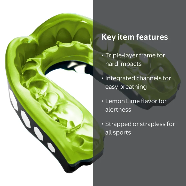 Shock Doctor, Gel Max Mouthguard, Adult, Lemon Lime - Walmart.com
