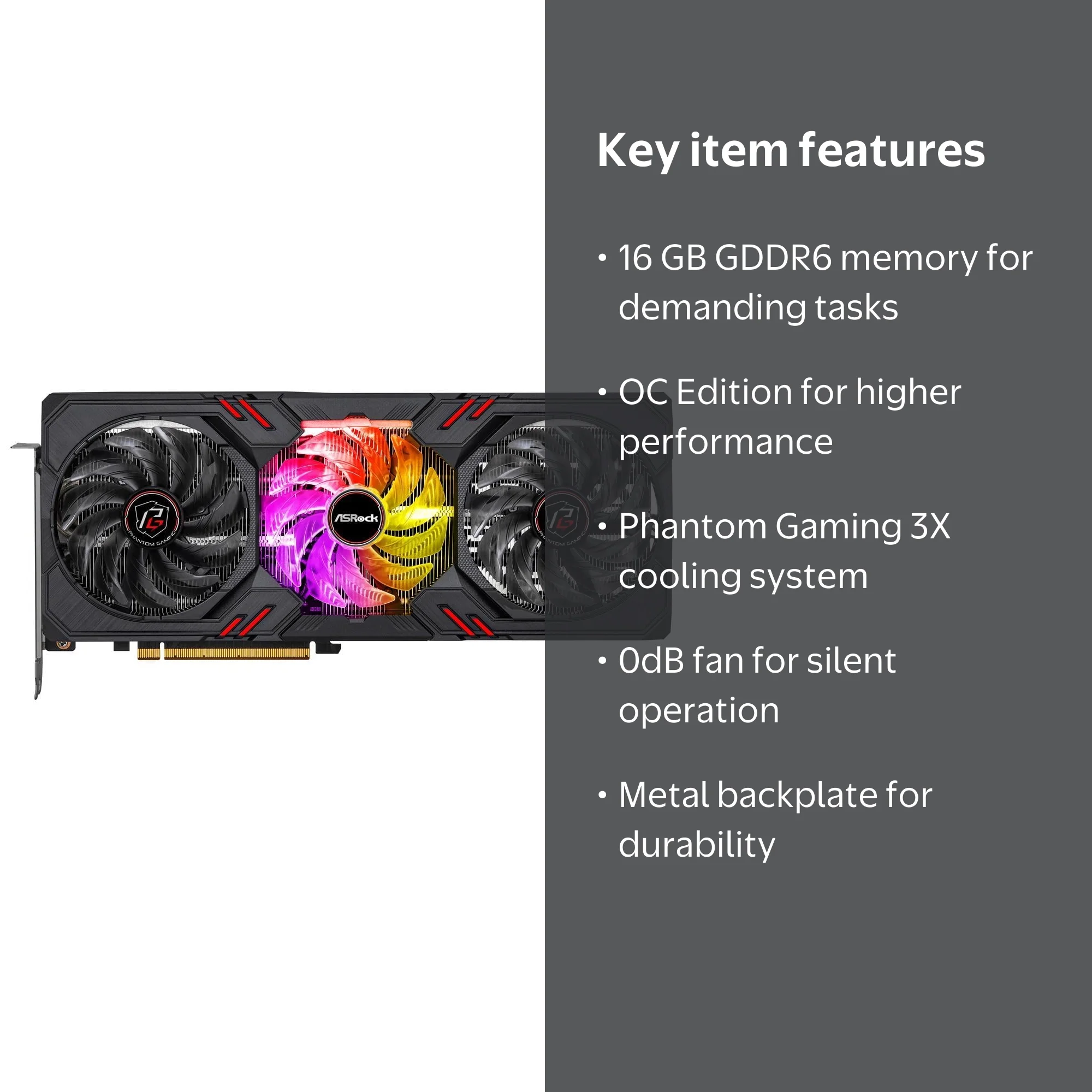 ASRock Phantom Gaming Arc A770 16GB GDDR6 PCI Express 4.0 x16 ATX