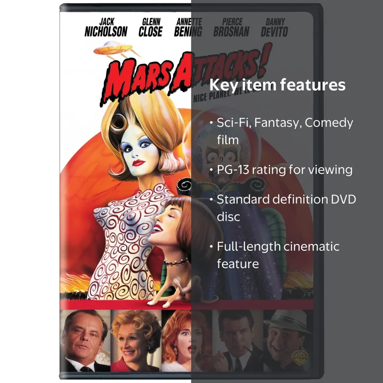 SDS, Mars Attacks! DVD, PG-13, Feature, Comedy, Sci-Fi & Fantasy