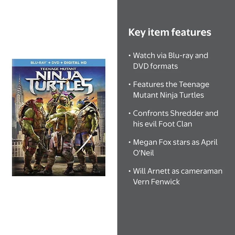 Teenage Mutant Ninja Turtles (Blu-ray + DVD) - Walmart.com