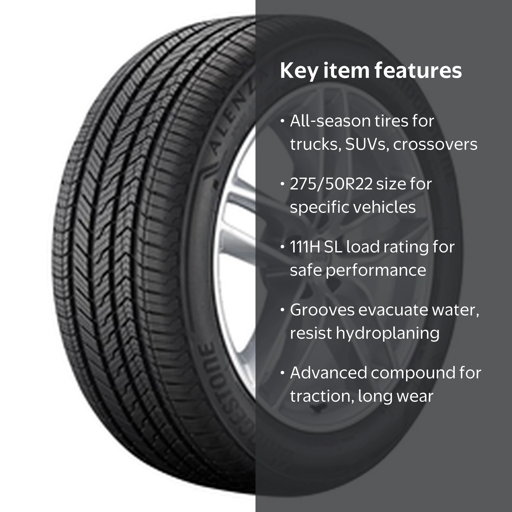 Bridgestone Alenza Sport A/S UHP All Season 275/50R22 111H