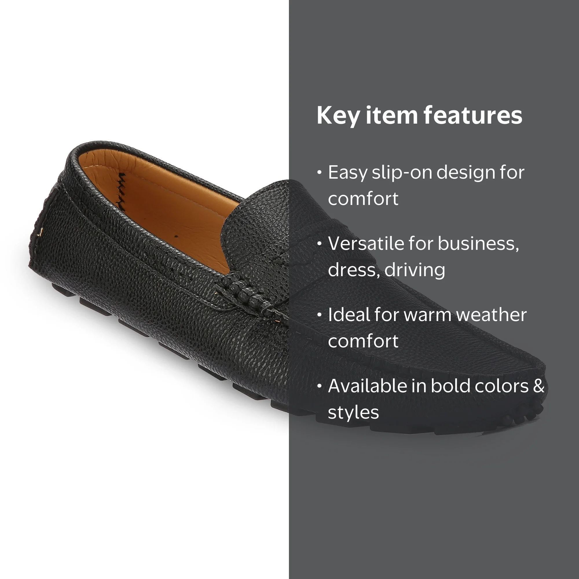 MIO MARINO Mens Black Comfort‎ Suave Penny Loafer Slip On Shoes 12 S-321 Mio Marino Suave Penny Loafers Men main image 4