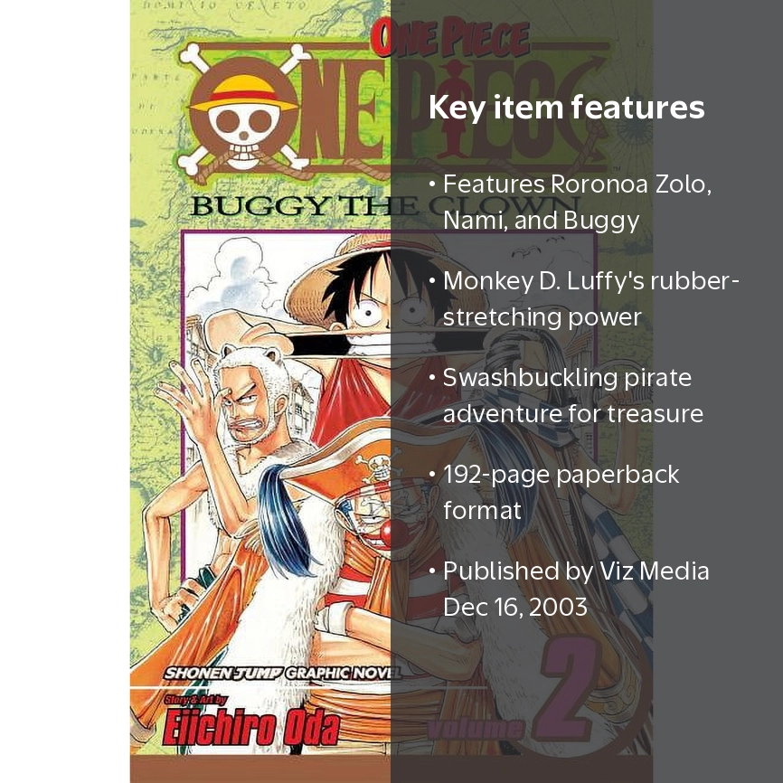 Eiichiro Oda, One Piece, Volume 2 Buggy the Clown, Paperback