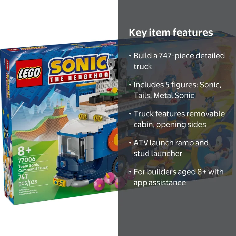 ソニックコマンドセット LEGO Sonic the Hedgehog Team Sonic Command Truck, 747 pieces