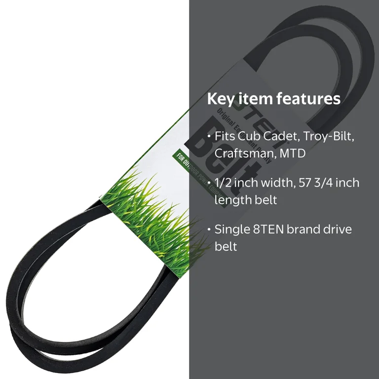 8TEN Lawn Mower Drive Belt for MTD Cub Cadet RZT 50 42 Troy-Bilt