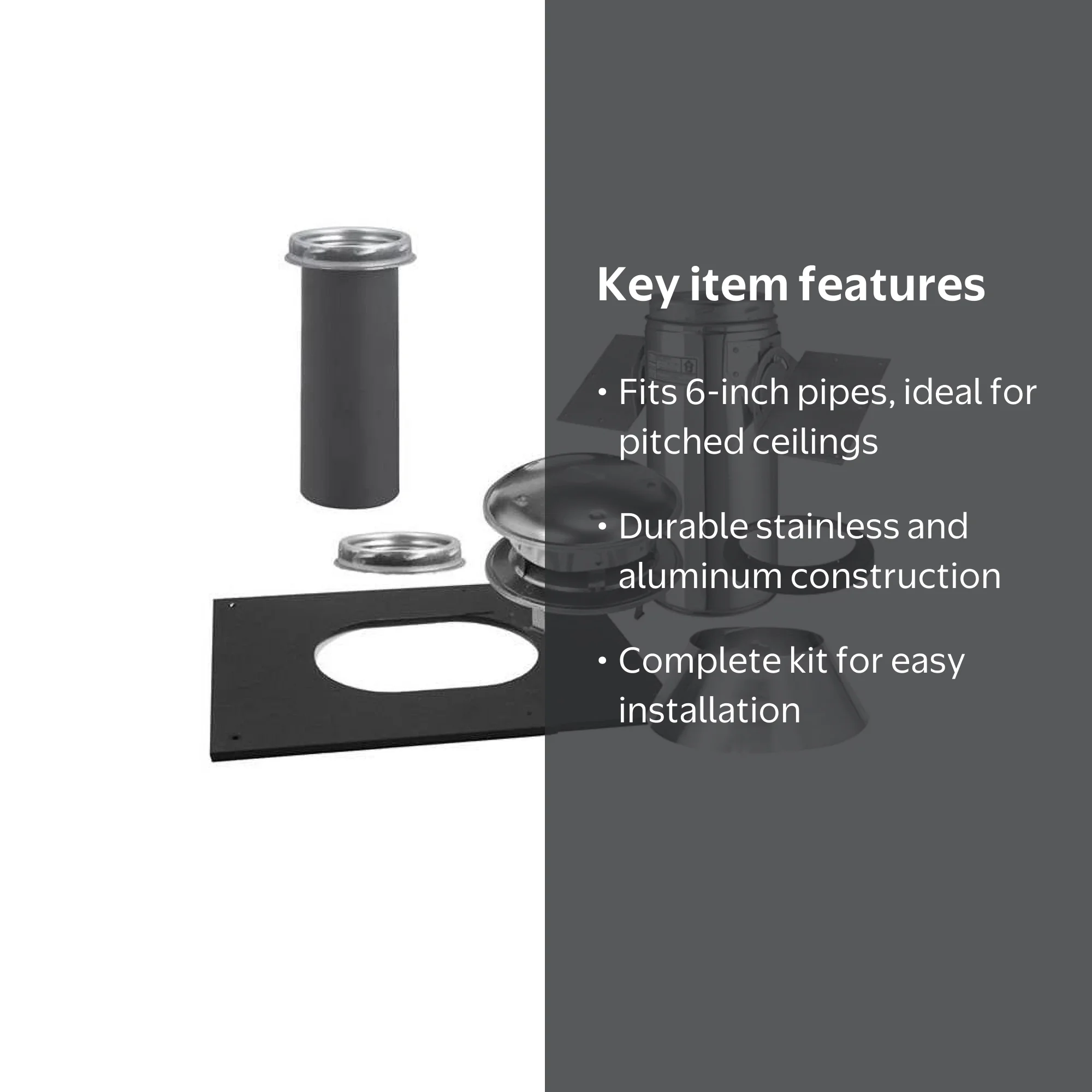 Selkirk Sport, Support Pitched Ceiling Kit, 6T-PCK, 6 inch Selkirk Sport, Support Pitched Ceiling Kit, 6T-PCK, 6 inch