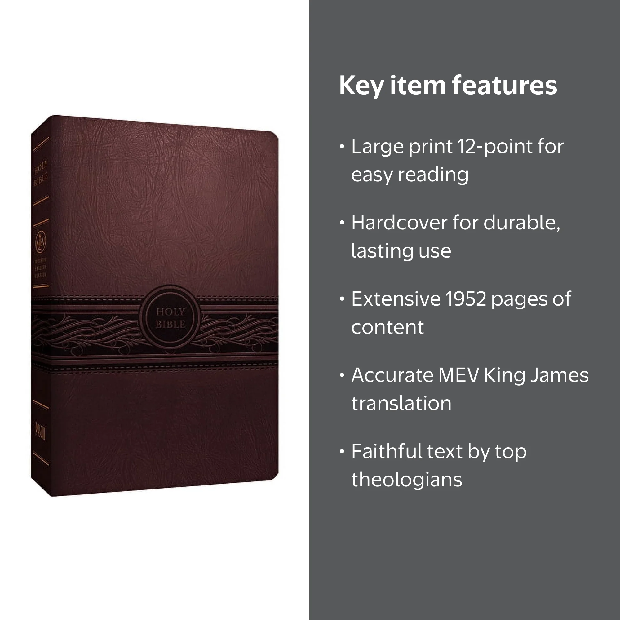 Charisma House, Personal Size Large Print Bible-Mev, Hardcover