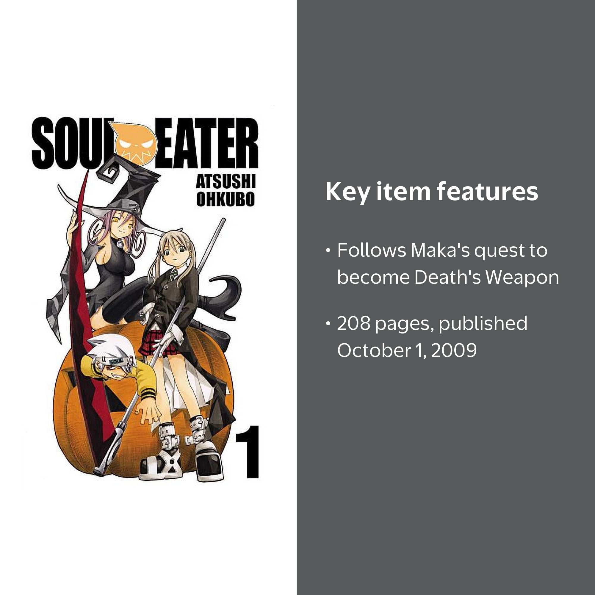 Soul Eater Soul Eater, Vol. 1, Book 1, (Paperback) - Walmart.com