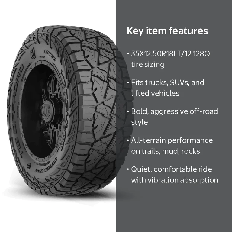 35X12.50R18LT/12 128Q Hercules TIS Offroad RT1 Tire - Walmart.com
