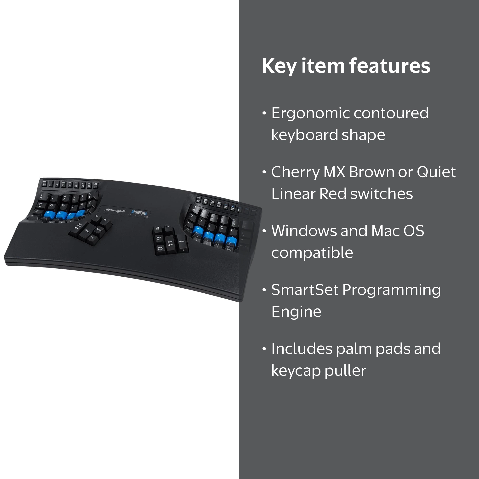 Kinesis Advantage2 KB600 Keyboard: Computer Accessories - Walmart.com