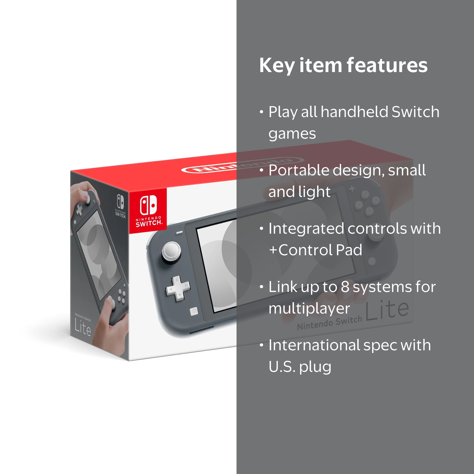 Switch Lite Gray (Intl) - Entertainment gaming hardware - Walmart