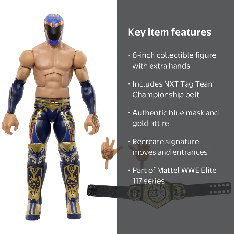 Axiom (Blue) - WWE Elite 117 Mattel WWE Toy Wrestling Action
