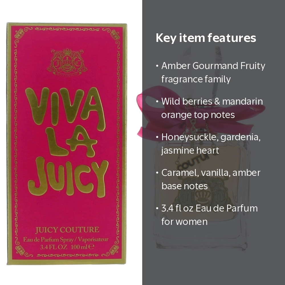 Juicy Couture Viva La Juicy, Amber Gourmand Fruity Eau de Parfum