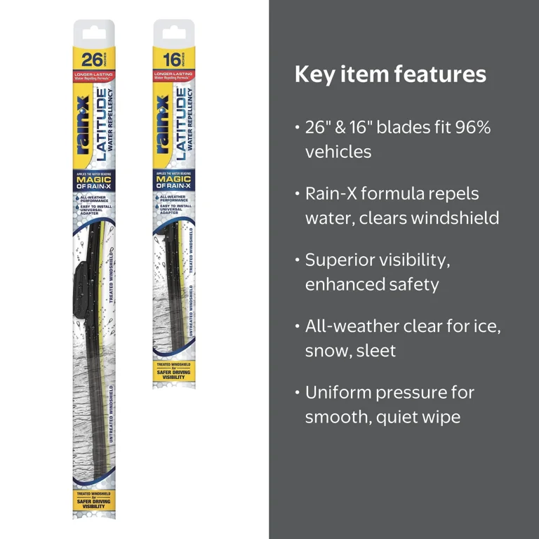 Rain-X, Water Repellency Wiper Blade, 26-Inch Passenger - Walmart.com
