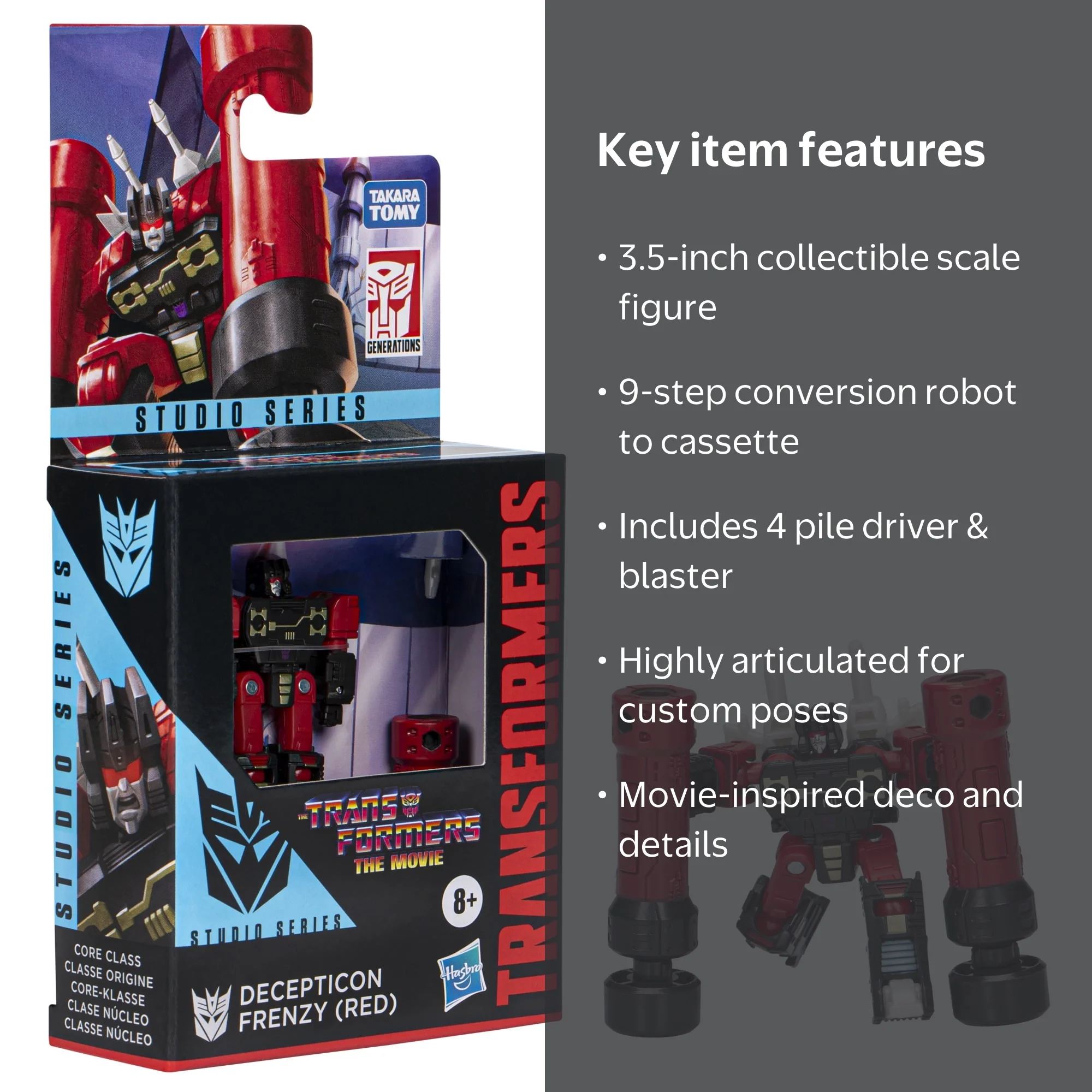 Transformers Studio Series Decepticon Frenzy Action Figure Toy