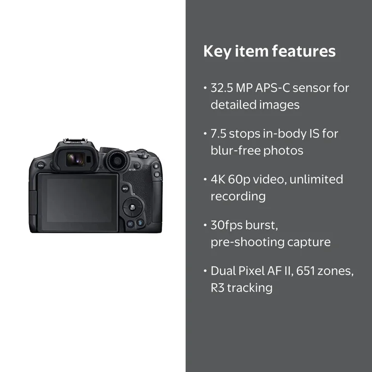Canon EOS R7 Body Mirrorless Camera (International Version