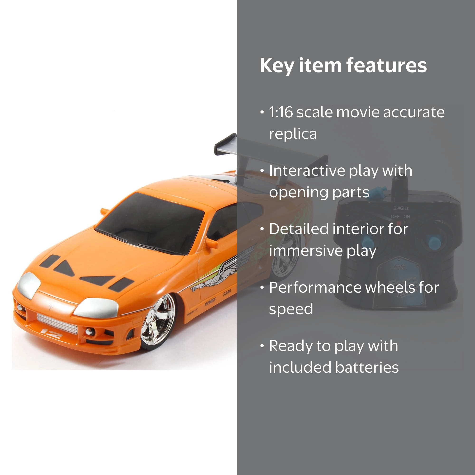 Jada Toys - Fast and Furious 1:16 Radio Control, Brian's Toyota