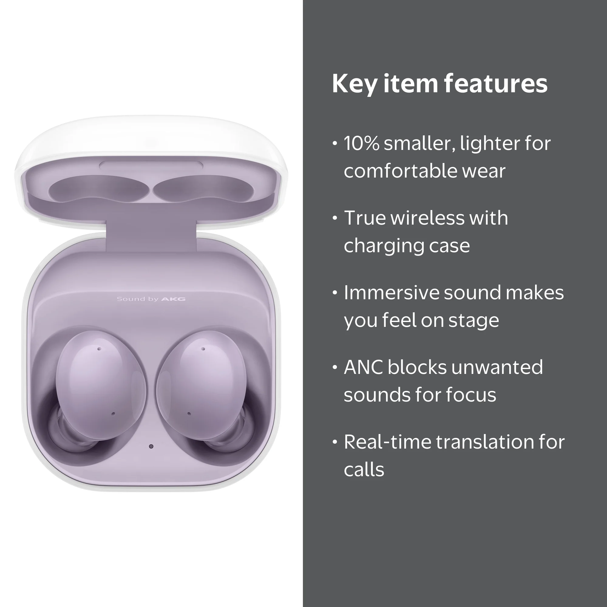 Samsung Galaxy Buds2 Bluetooth Earbuds with Noise Cancelling and