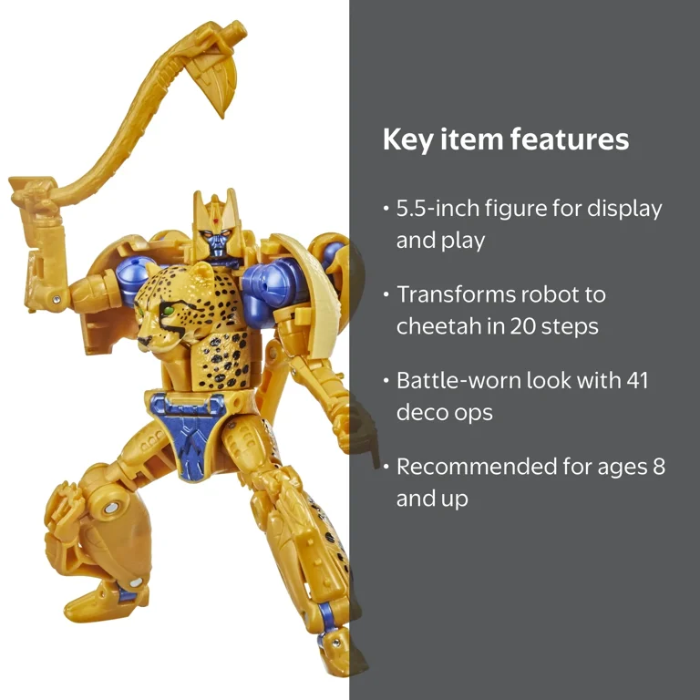 Transformers Deluxe Character: War for Cybertron Cheetor Action