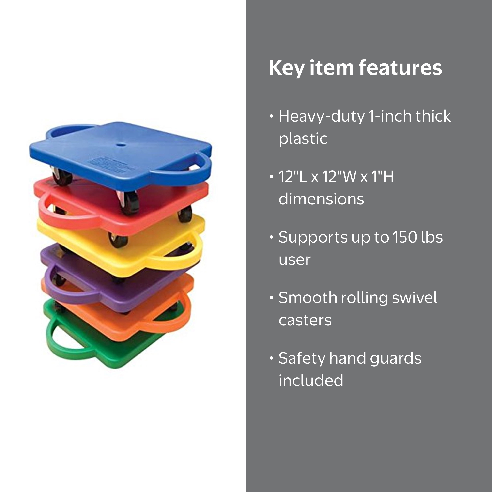 GameCraft® Safety Guard Scooter Boards, 6-PACK - Walmart.com