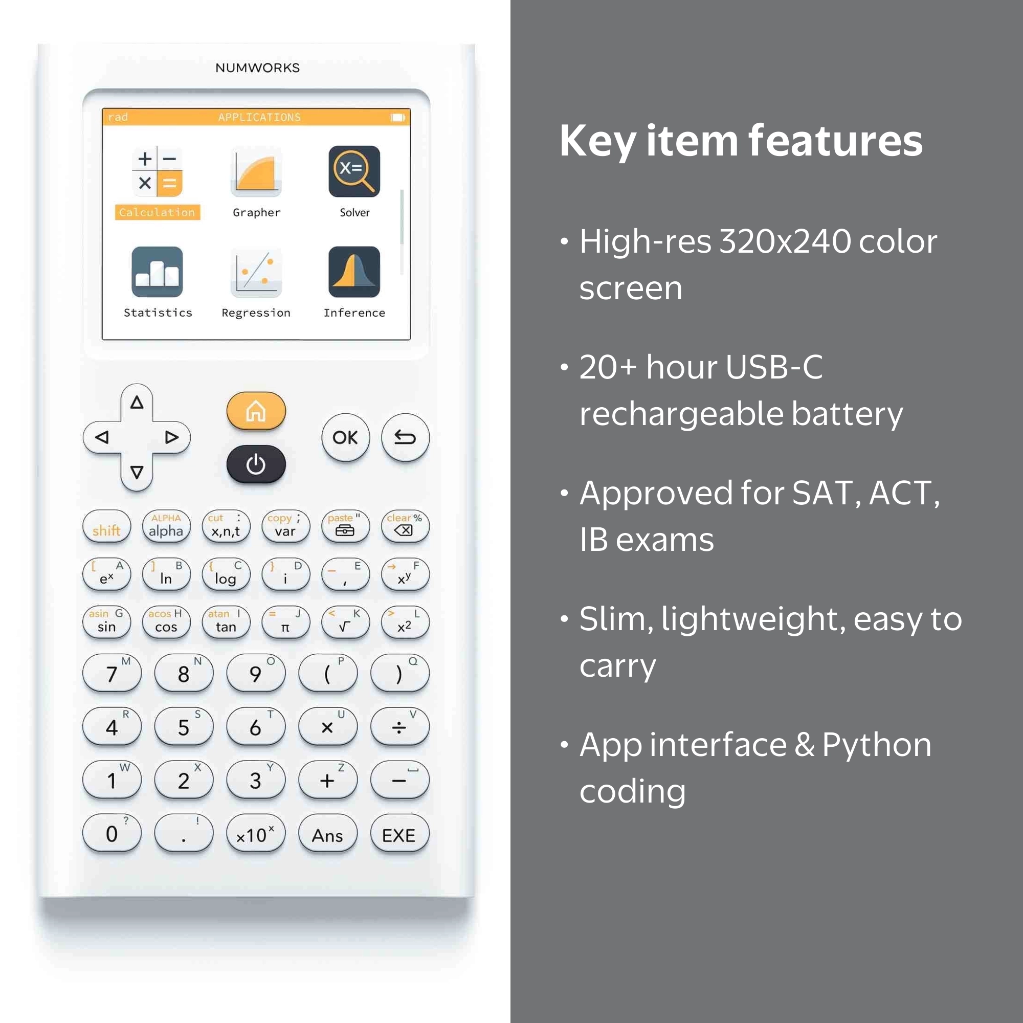NumWorks Graphing Calculator - Walmart.com