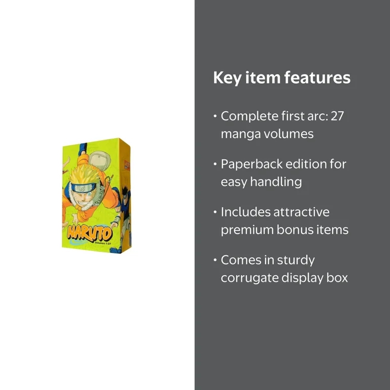 Masashi Kishimoto, Naruto Box Set, Volumes 1-27, Series - Walmart.com