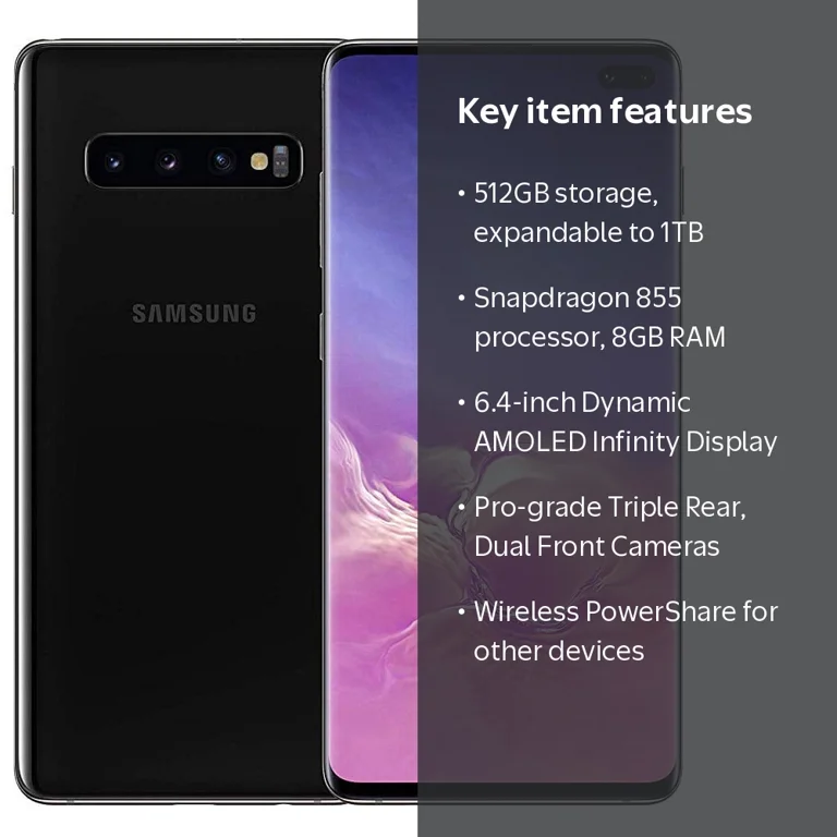 Samsung Galaxy S10+ Plus 512GB+8GB RAM SM-G975F/DS Dual SIM