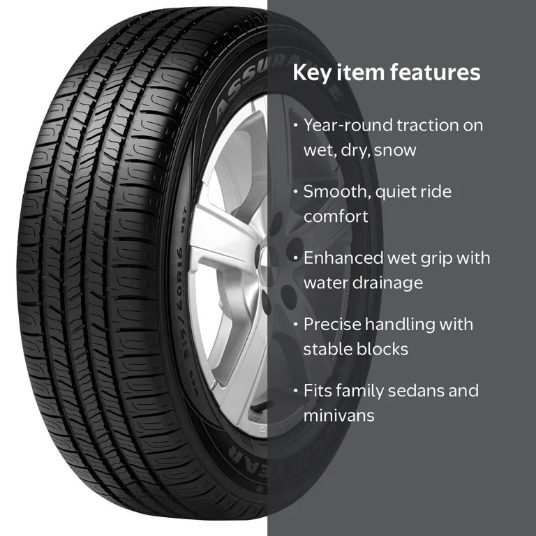 Goodyear Assurance 205/70R15 96T All-Season Passenger Tire for All
