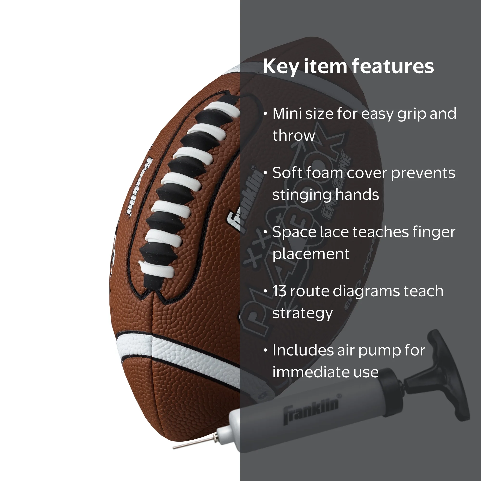 Franklin Sports Playbook Perfect First Mini Football for Kids with