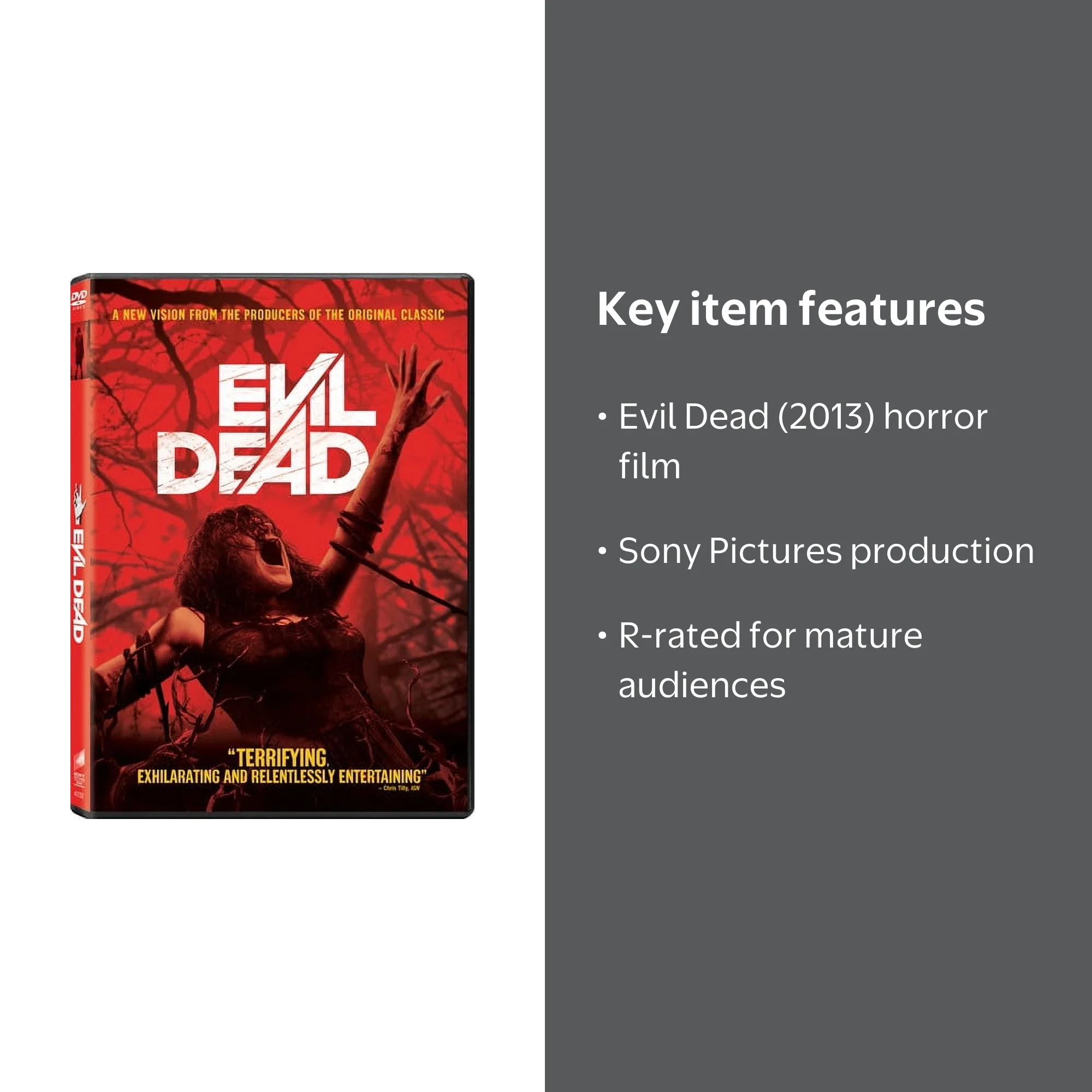 Sony Pictures - Evil Dead (2013) DVD: A Scary Horror Movie