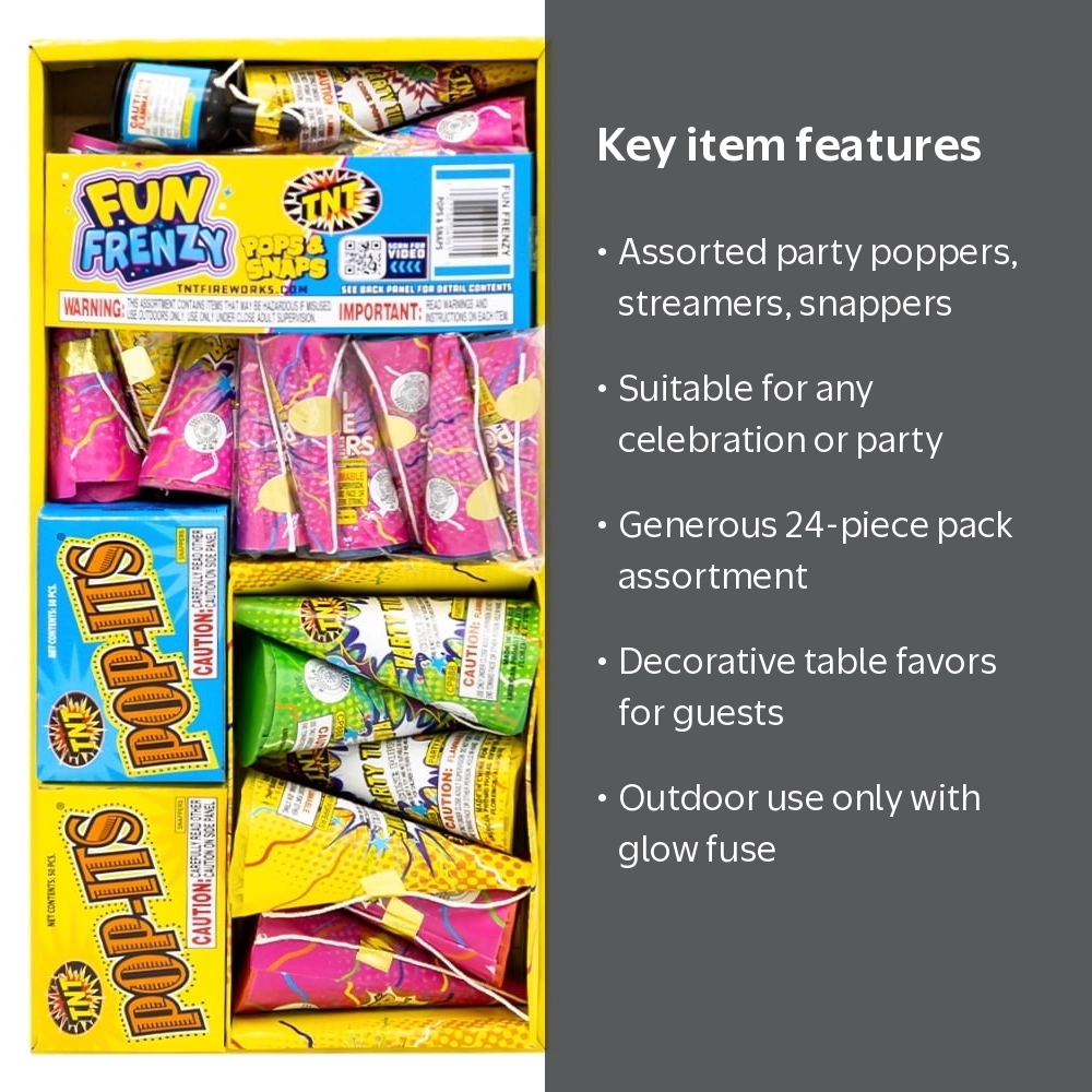 爆速ブレンドスプレー 15ml＆魅力発揮ブレンドスプレー10mlセット TNT Fireworks, Fun Frenzy, 3 Novelty Assortment Packs - Walmart.com