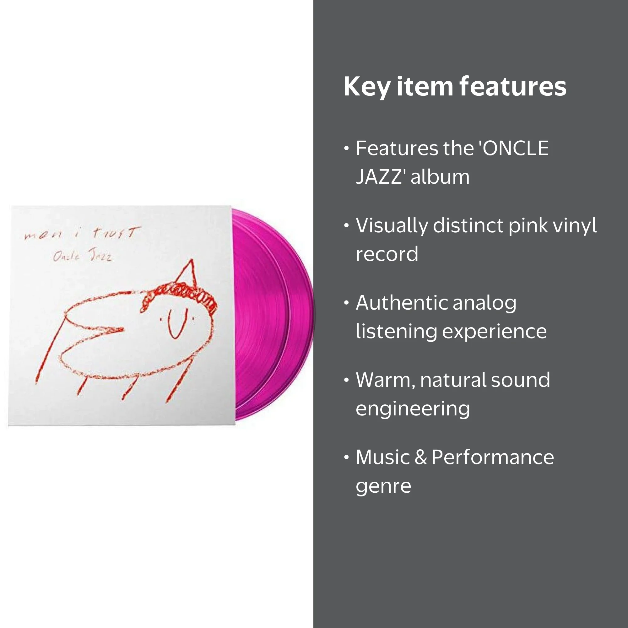Men I Trust - Oncle Jazz (Pink Vinyl) - Music & Performance