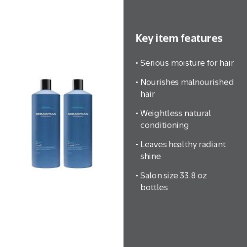 Sebastian Professional Drench Moisturizing Kit, 2 Pc, 33.8 oz