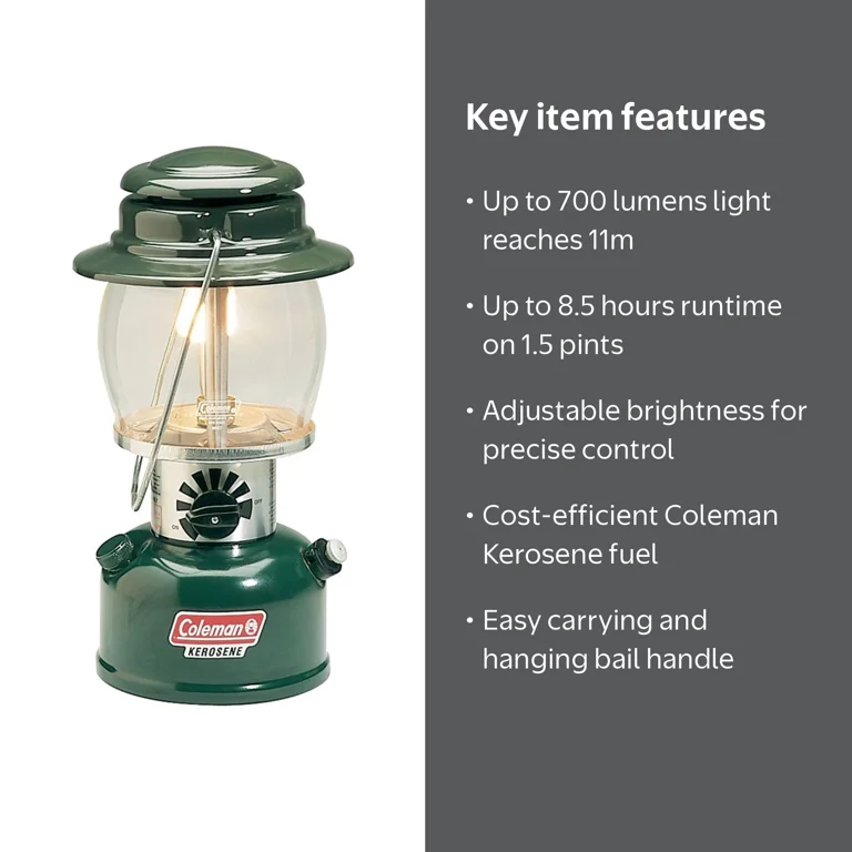 Coleman 700 Lumens Kerosene Lantern with Brightness and Carry