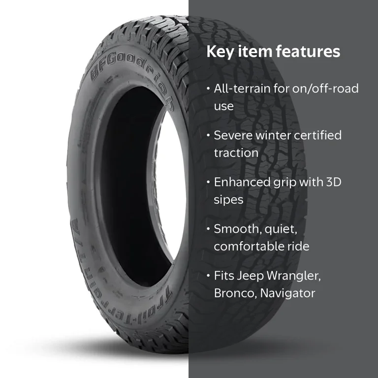 BFGoodrich Trail-Terrain T/A All Terrain 255/75R17 115T Passenger