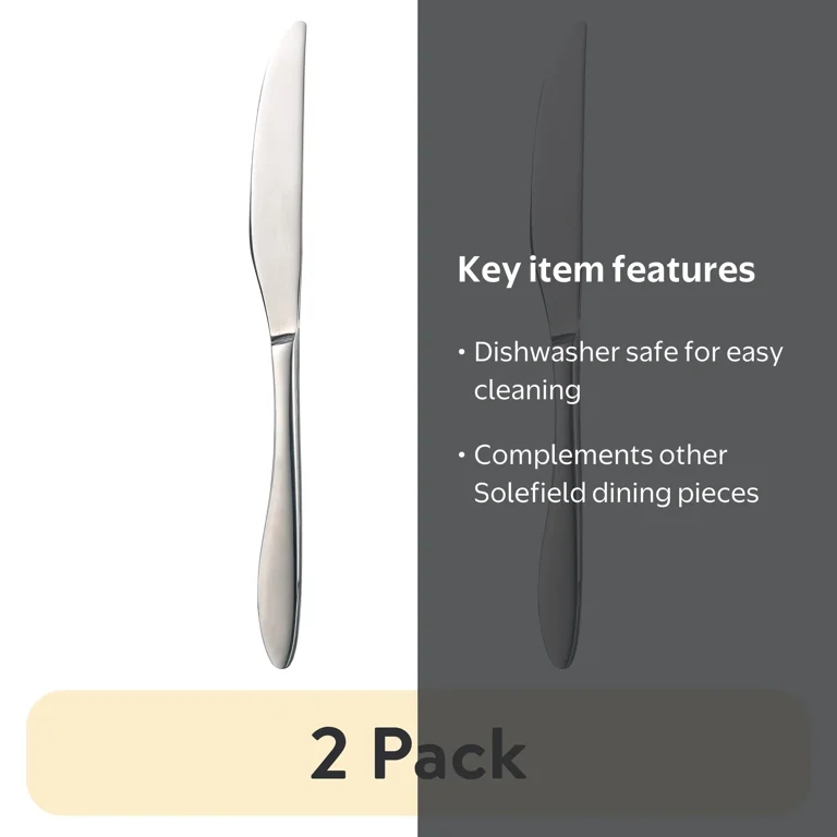 オネイダ ONEIDA テーブルナイフ 2本 スターリングシルバー カトラリー 2 pack) Oneida Solefield Stainless Steel Dinner Knife - Walmart.com
