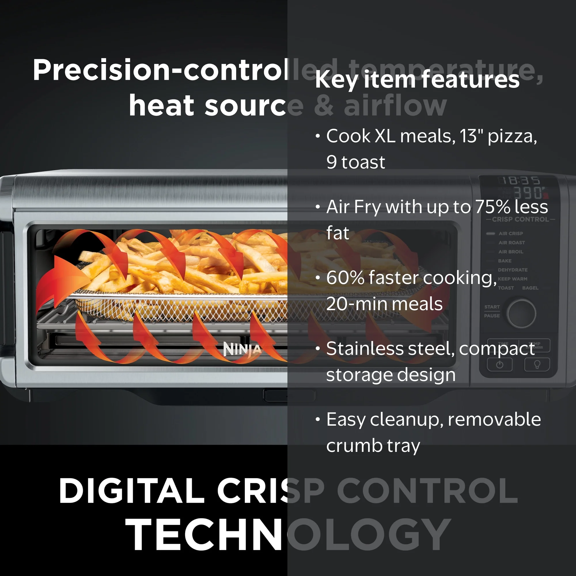 The Ninja® Foodi™ Digital Air Fry Oven, Convection Oven, Toaster