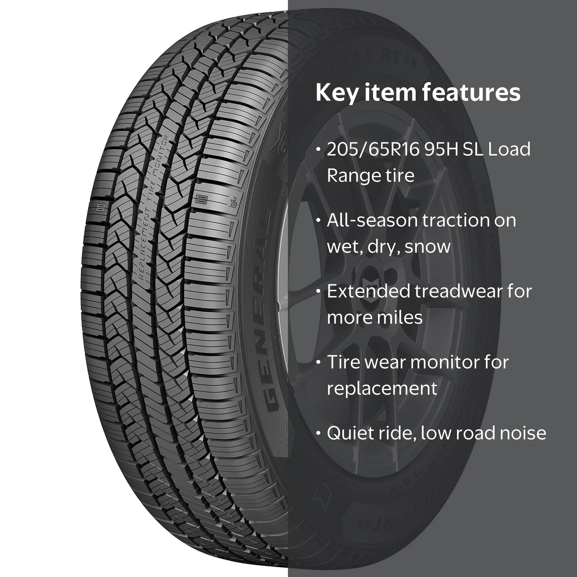 General AltiMAX RT45 All Season 205/65R16 95H Passenger Tire