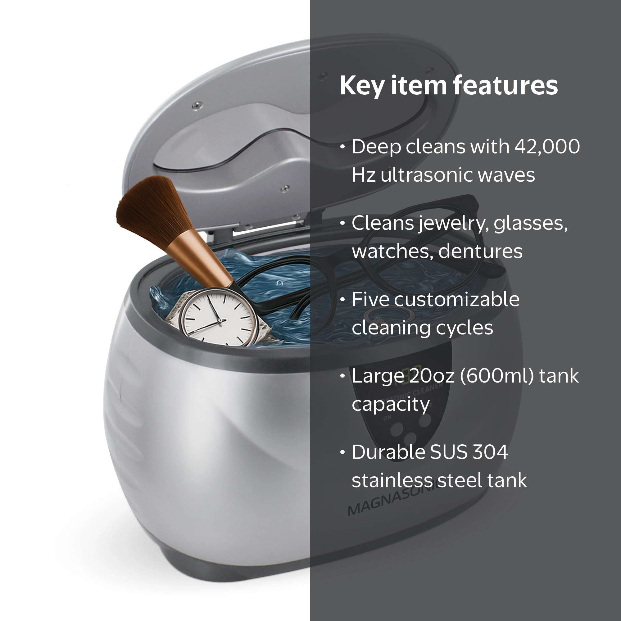 Magasonic Ultrasonic Jewelry Cleaner - Professional Glasses