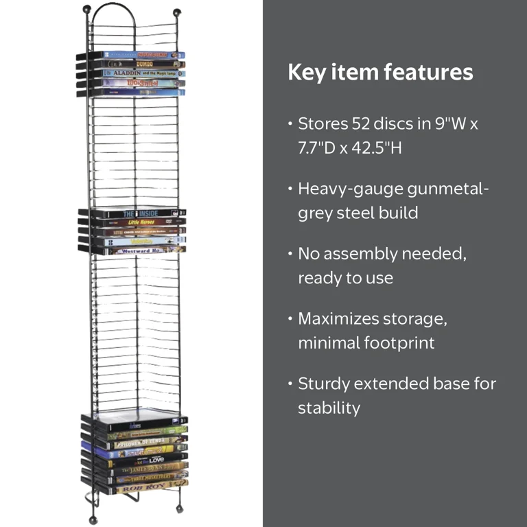 Atlantic DVD/BluRay Media Storage Tower, 42