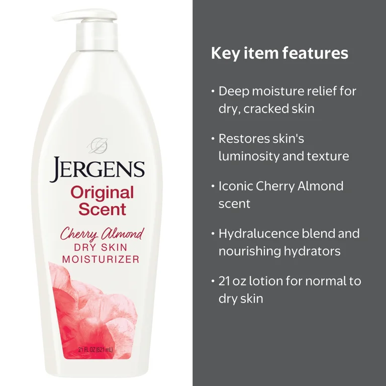 Jergens, Body Lotion, 21 oz, Original Scent with Cherry Almond