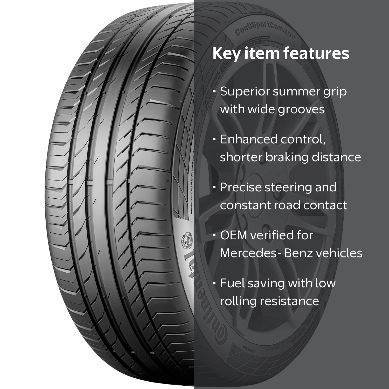 Continental ContiSportContact 5 Performance Tyres, Size: 225/40R18