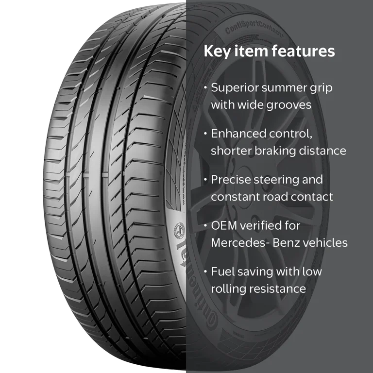 Continental ContiSportContact 5 Performance Tyres, Size: 225/40R18