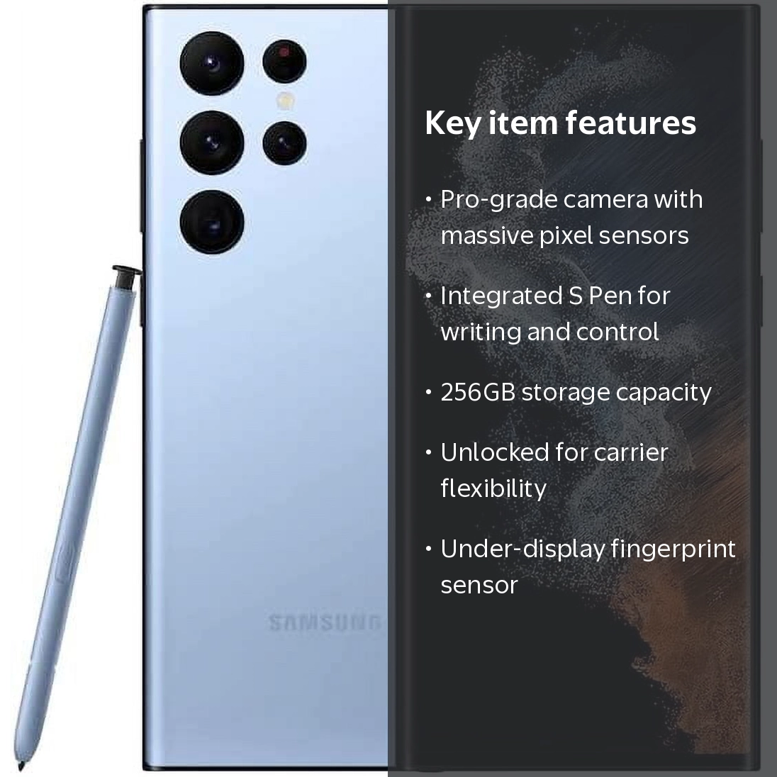 Pre-Owned Samsung Galaxy S22 Ultra 256GB S908U Unlocked (Good