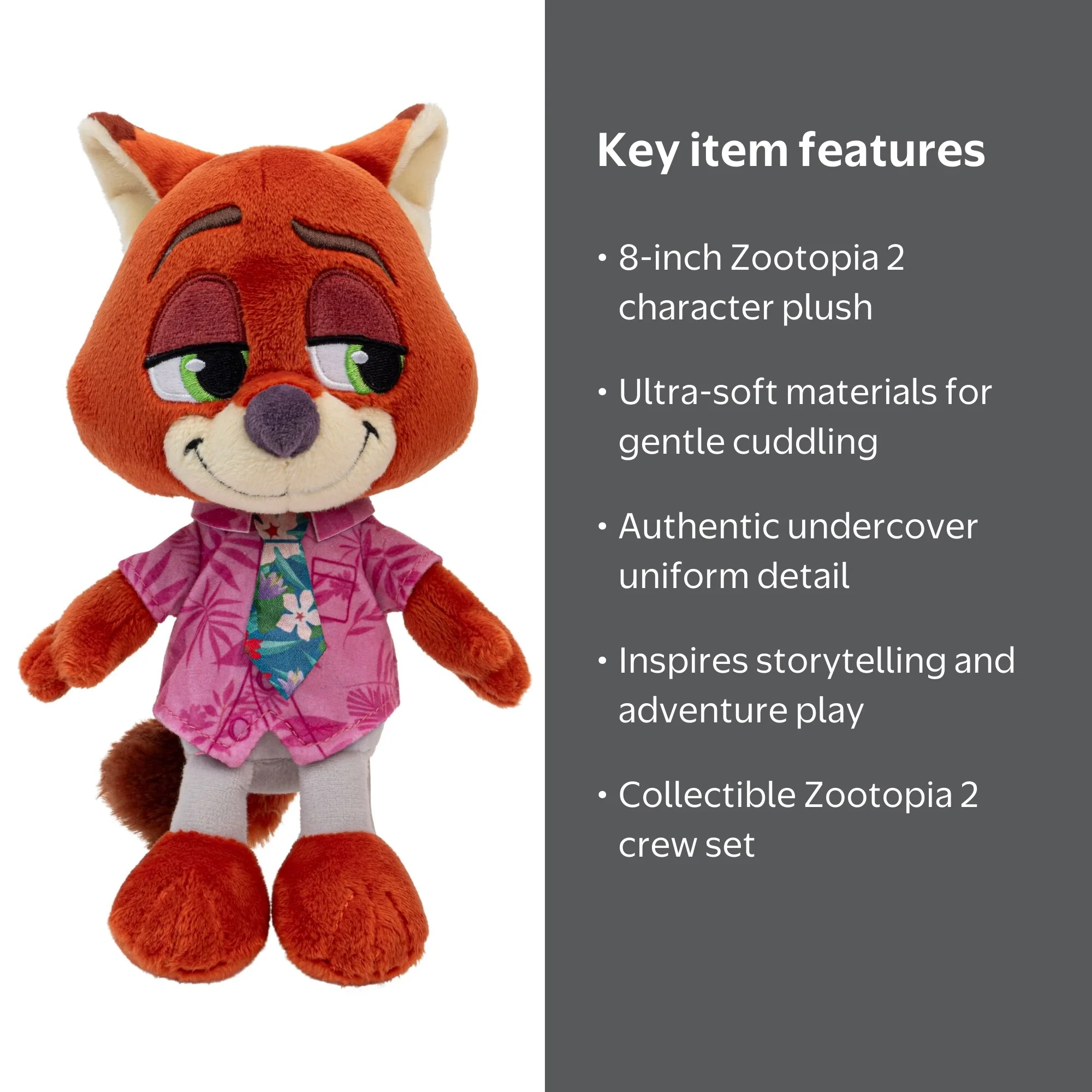 Disney, Plush Toy, 8 inch, Nick Wilde from Zootopia 2 - Walmart.com