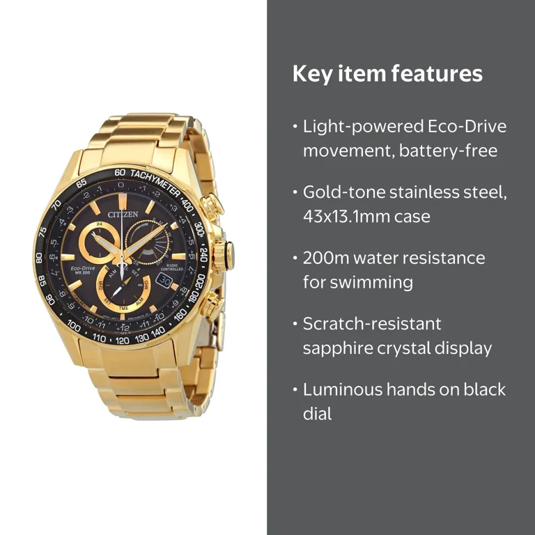 CITIZEN, Men's Watch, CB5912-50E, Gold stainless steel case