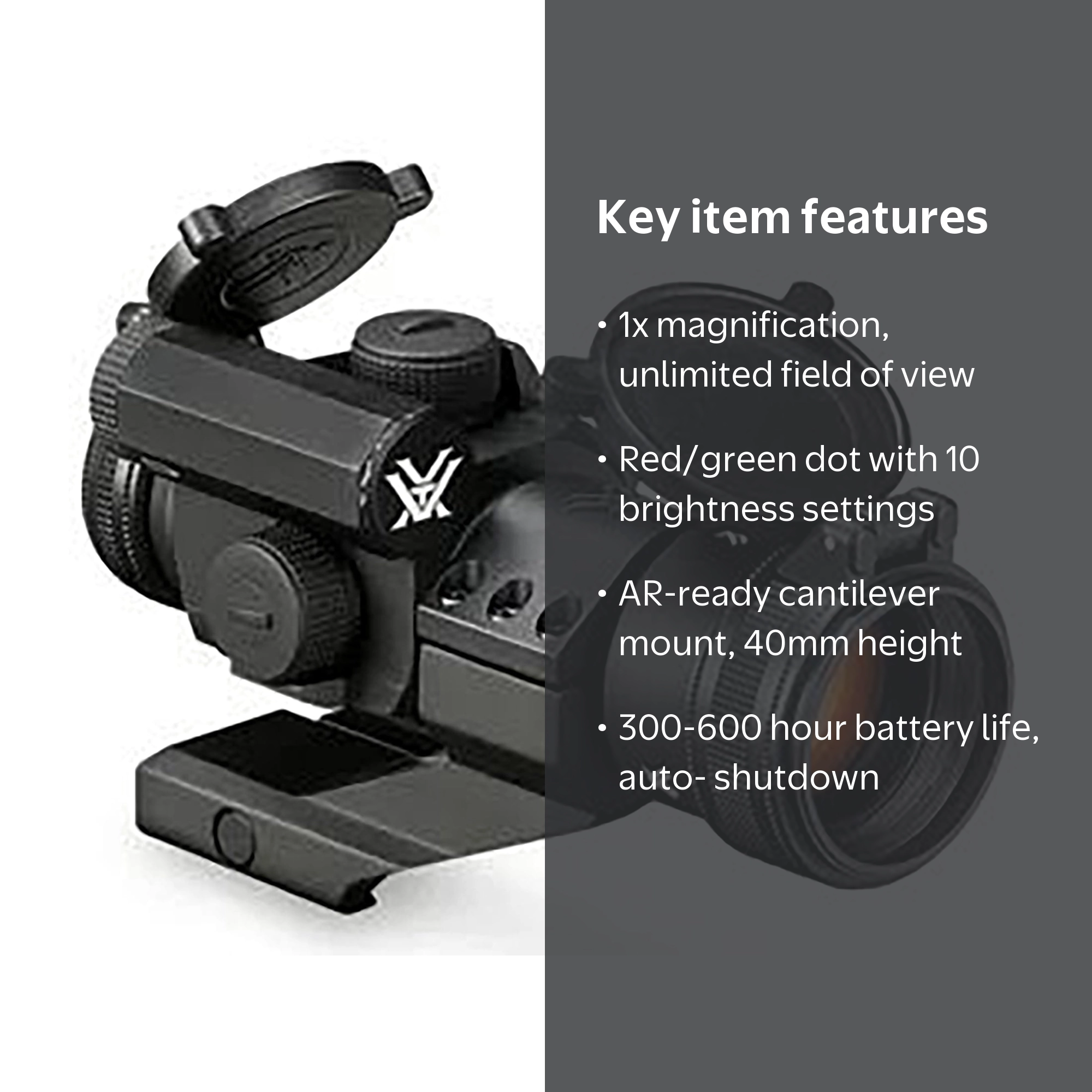 Vortex Strikefire IIサイトキルフラ付き！一時的に値下げ中 Vortex, Red Dot Sight, Strikefire II, 4 MOA Red/Green Dot