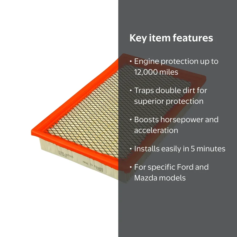 FRAM Extra Guard Air Filter, CA7426 for Select Ford and Mazda