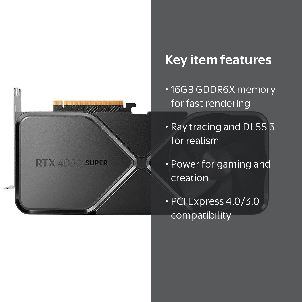 NVIDIA GeForce RTX 4080 SUPER 16GB GDDR6X GPU for Gaming