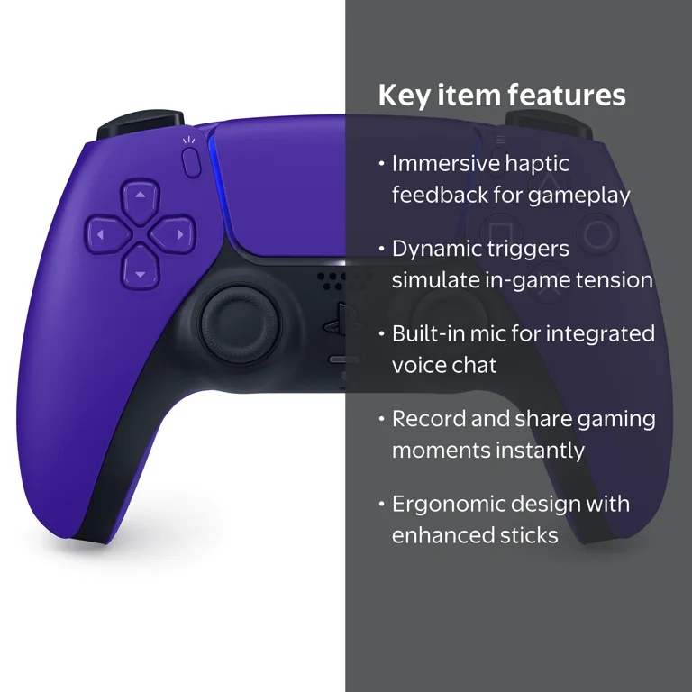 PlayStation DualSense Wireless Controller for PS5, Galactic Purple